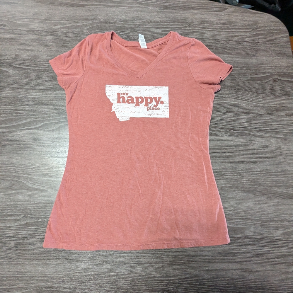 $5 LAST CHANCE (TAKING TO DONATION) Montana Pink Graphic Tee